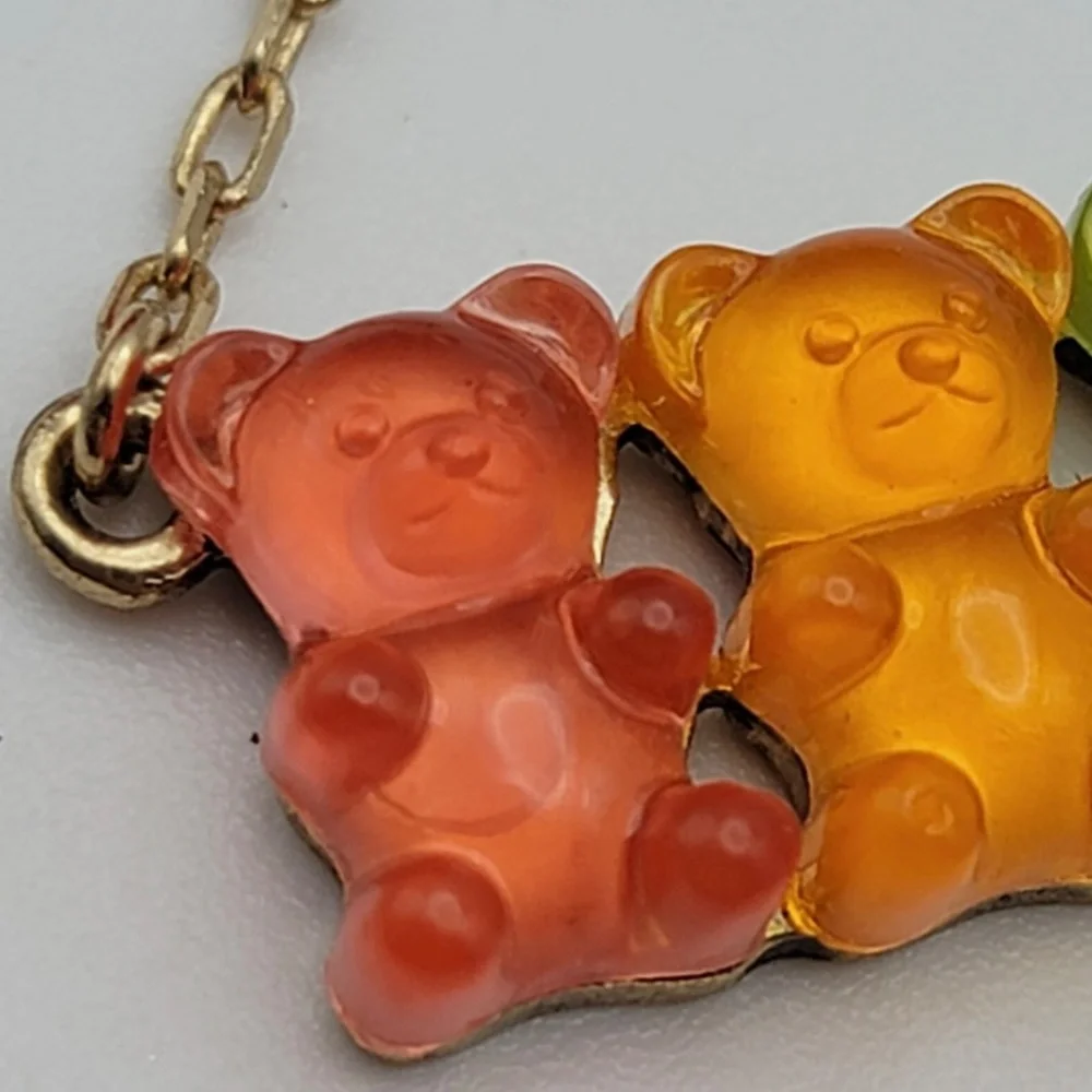 Betsey Johnson Gummy Bear Earrings & Necklace - Picture 3 of 9